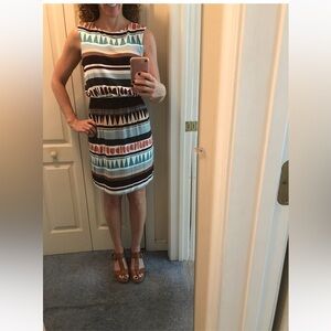 Adorable LOFT Southwest patterned summer dress